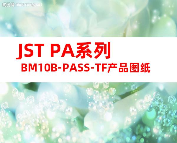 JST PA系列 BM10B-PASS-TF产品图纸